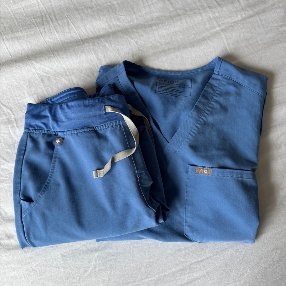 Figs Women's Blue Scrub Set Size Small